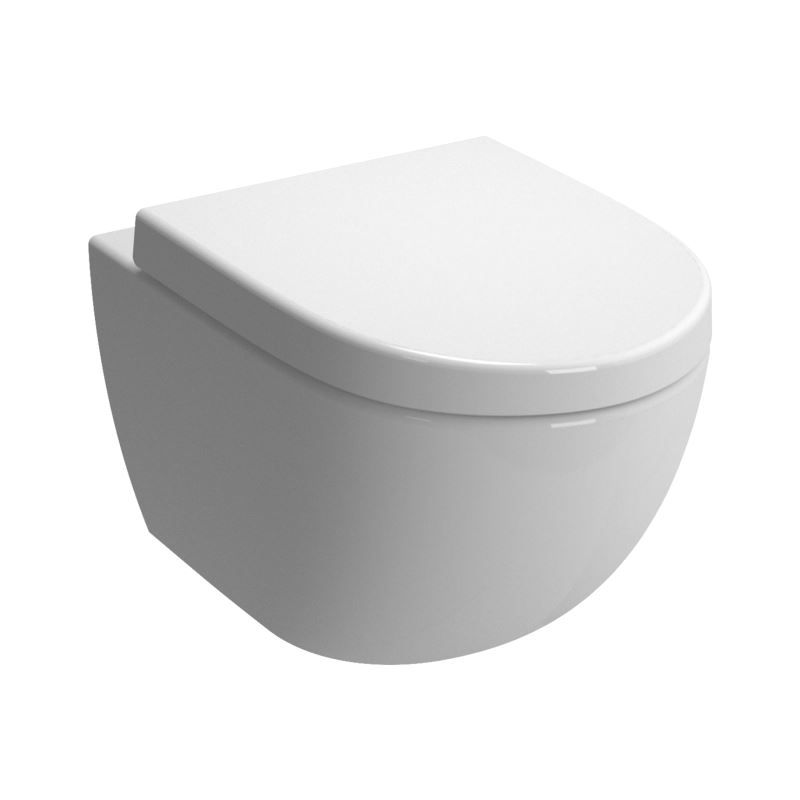 Vitra Sento Rimless Wall Hung Wc With Soft Close Seat Jtp Cistern Frame